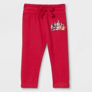Baby Adaptive Disney Mickey and Friends Family Holiday Graphic Jogger Pants